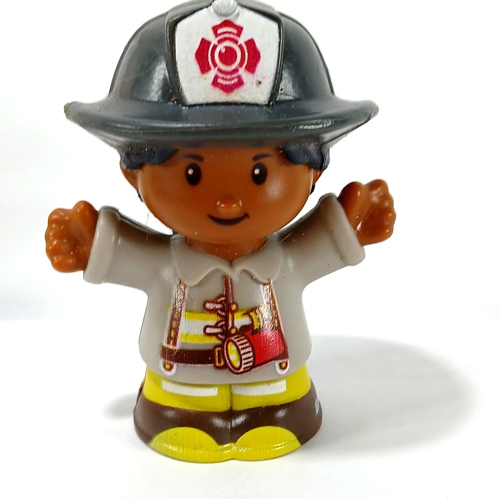 Fisher Price Little People Female Fire Fighter Ponytail Girl